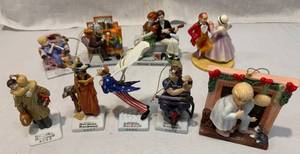 lot 189 image: Norman Rockwell Christmas Ornaments
