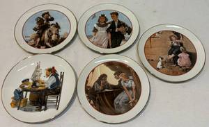 lot 193 image: Norman Rockwell Collector Plates