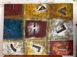 lot 199 image: Handpainted Wall Art