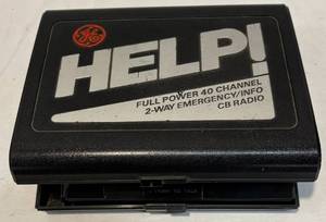 lot 218 image: Vintage GE Help Full Power 40 Channel 2-Way CB Radio