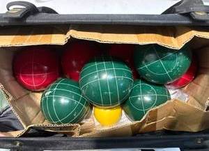 lot 225 image: Bocce Ball Set in Bag