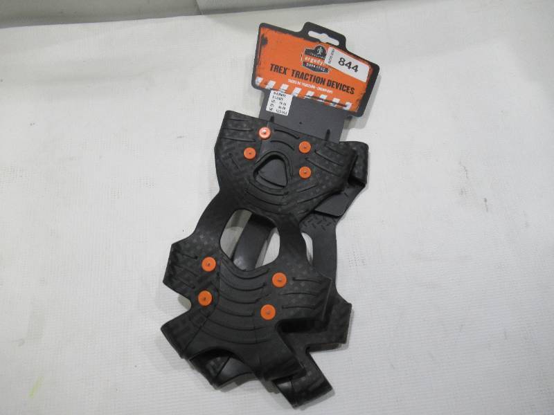 lot 844 image: NEW Ergodyne TREX 6300TC Slip-On Ice Cleats - Tungsten Carbide - XL