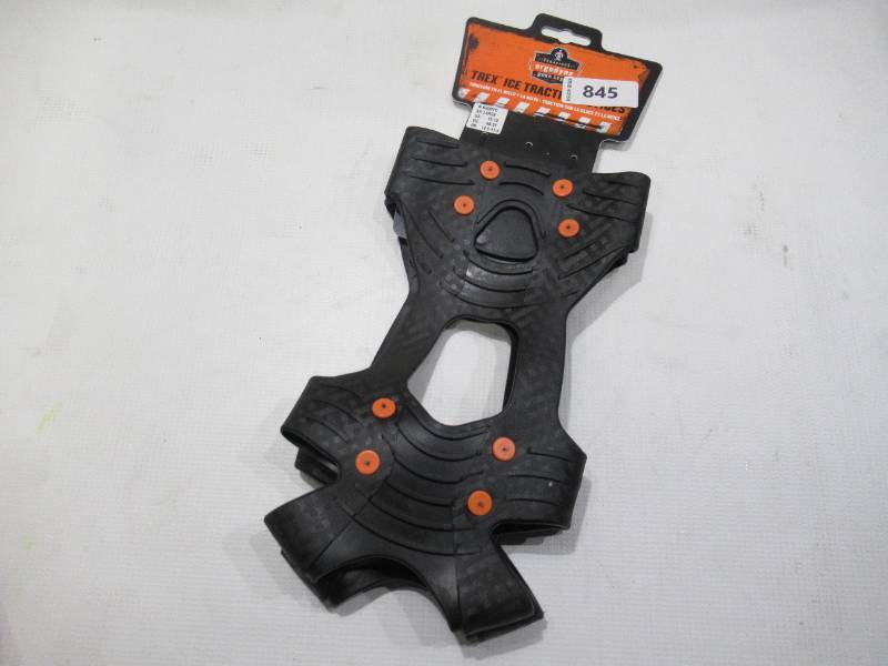 lot 845 image: NEW Ergodyne TREX 6300TC Slip-On Ice Cleats - Tungsten Carbide - XXL
