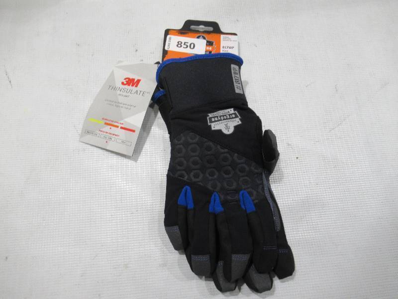 lot 850 image: NEW Ergodyne ProFlex 817WP Thermal Waterproof Winter Work Gloves - Reinforced Palms - SMALL