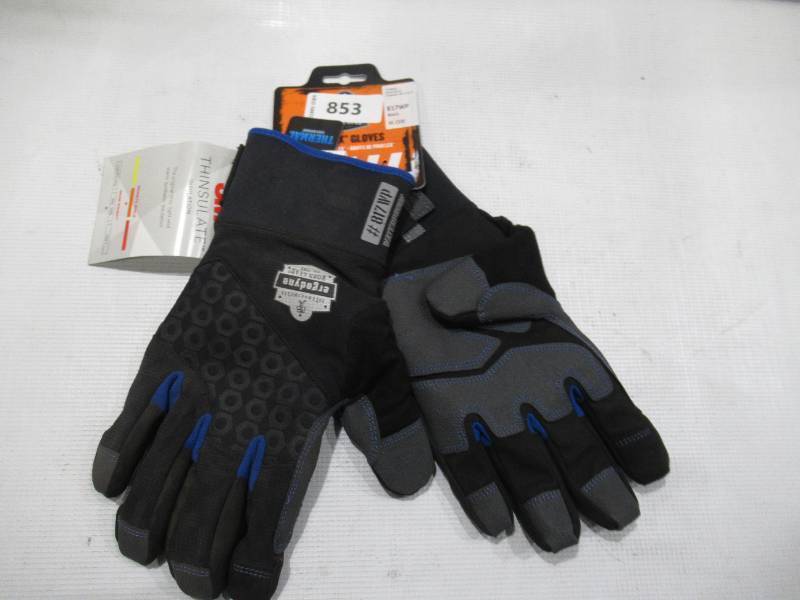 lot 853 image: NEW Ergodyne ProFlex 817WP Thermal Waterproof Winter Work Gloves - Reinforced Palms - XL