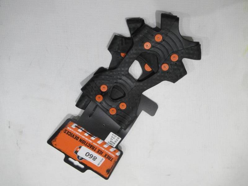 lot 861 image: NEW Ergodyne TREX 6300TC Slip-On Ice Cleats - Tungsten Carbide - MEDIUM