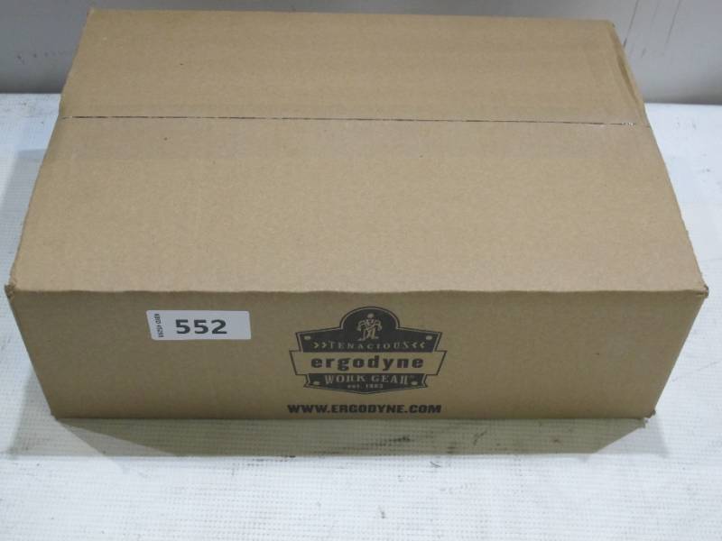 lot 838 image: 6 pack of NEW Ergodyne N-Ferno 6823HV Lime Hi-Viz Wind-proof Hinged Balaclavas