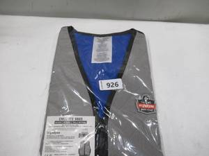 lot 926 image: NEW Ergodyne Chill-Its 6665 Evaporative Cooling Vest - Embedded Polymers, Zipper Closure - Gray - MEDIUM