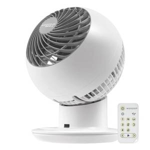 lot 211 image: Woozoo 5-Speed Globe Fan with Remote - White - Tested Working