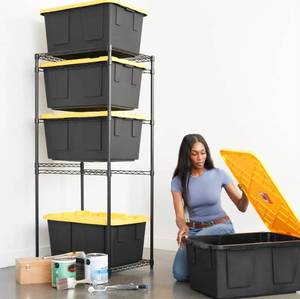 lot 159 image: SafeRacks Storage Bin Rack, 5 Tote Capacity, NSF Certified