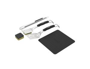 lot 190 image: NEW Cuisinart Outdoors 5 Piece Grill Tool Set - Steam Cleaner