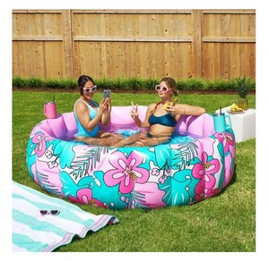 lot 259 image: NEW Members Mark Inflatable Lounge Pool - TROPICAL
