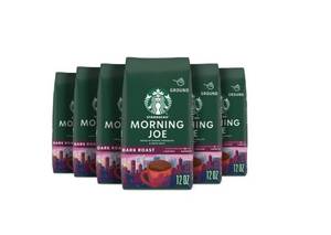 lot 294 image: Starbucks Morning Joe Gold Coast Dark Roast Ground Coffee, 12 Ounce (Pack Of 6)