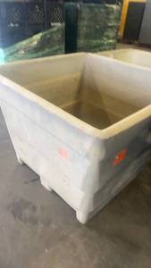 lot 357 image: Large Plastic Industrial Bin with Forklift Pockets