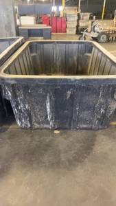 lot 360 image: Large Black Industrial Storage Bin