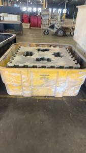 lot 361 image: Heavy Duty Plastic Concrete Block Mold with Interlocking Design