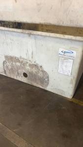 lot 362 image: Poly Processing Rectangular Storage Tank with Drain Hole
