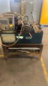 lot 428 image: Oster Pipe Threading Machine with Stand and Accessories