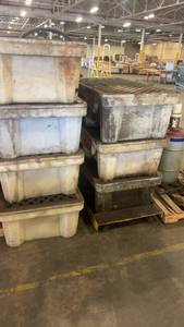 lot 438 image: Group of Heavy Duty Spill Containment Pallets and Totes