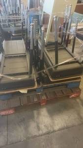 lot 659 image: Pallet of Stackable Black Cafeteria Chairs