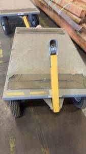 lot 700 image: Heavy Duty Industrial Utility Cart with Tow Hitch