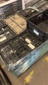 lot 745 image: Pallet of Black Plastic Ventilated Storage Crates