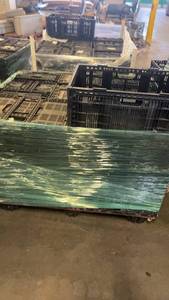 lot 748 image: Pallet of Black Plastic Storage Crates