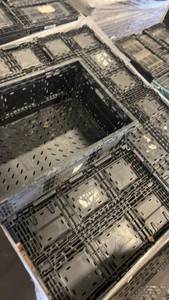 lot 751 image: Pallet of Black Stackable Plastic Crates