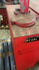 lot 764 image: Regal Red Industrial Oiler Drum with Flip Cap