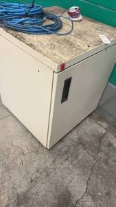 lot 768 image: Industrial Metal Storage Cabinet with Shelves
