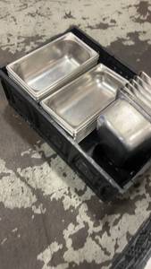 lot 771 image: Lot of Stainless Steel Food Pans and Trays