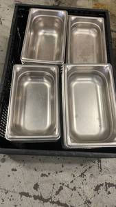lot 774 image: Lot of Stainless Steel Food Service Trays