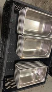 lot 777 image: Lot of Stainless Steel Steam Table Pans
