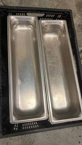 lot 778 image: Lot of 8 Stainless Steel Steam Table Food Pans