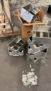 lot 782 image: Lot of Stainless Steel Rectangular Utensil Caddies by Tablecraft