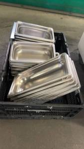 lot 791 image: Lot of Stainless Steel Steam Table Pans
