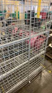 lot 804 image: Heavy Duty Metal Wire Storage Rack with Shelves