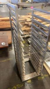 lot 805 image: Commercial Stainless Steel Bakery Sheet Pan Rack