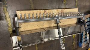 lot 806 image: Stainless Steel Multi-Outlet Manifold and Three-Compartment Trough