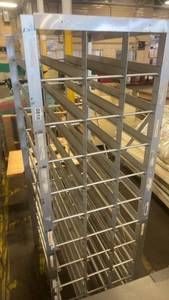 lot 810 image: Industrial Aluminum Bakery Sheet Pan Rack