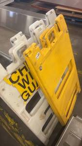 lot 813 image: Set of Safety Barricade Signs and A-Frame Barriers