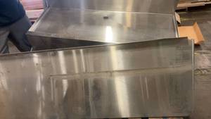 lot 814 image: Stainless Steel Commercial Sink with Faucet Assembly and Accessories