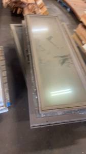 lot 823 image: Set of Commercial Glass Entry Doors with Metal Frames
