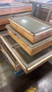 lot 833 image: Lot of Wood Framed Double-Pane Windows
