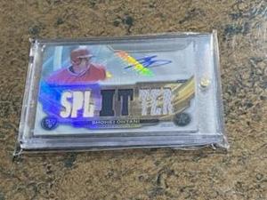 lot 2 image: Shohei Ohtani 2019 Topps Auto SPLITTER Triple Relic Numbered 118- Los Angeles Angels Baseball Card