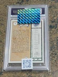 Ken Griffey Jr. Rookie Auto 1989 Upper Deck  #1 PSA Grade Gem Mint 10 - Seattle Mariners Baseball Card
