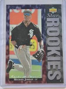 lot 11 image: RARE - Michael Jordan Rookie 1994 Upper Deck Electric Diamond SP #19 - Chicago White Sox Baseball Card