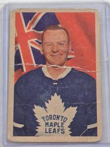 lot 17 image: Johnny Bower 1963-64 Parkhurst #5 - Toronto Maple Leafs Vintage Hockey Card