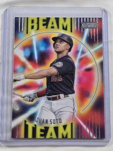 lot 26 image: Juan Soto 2022 Topps Beam Team Insert #BT-4 - Washington Nationals Baseball Card