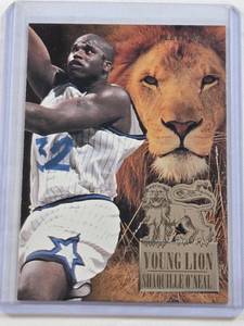 lot 36 image: Nice Shaquille Insesrt ONeal 1995 Fleer Young Lions #5 - Orlando Magic Basketball Card